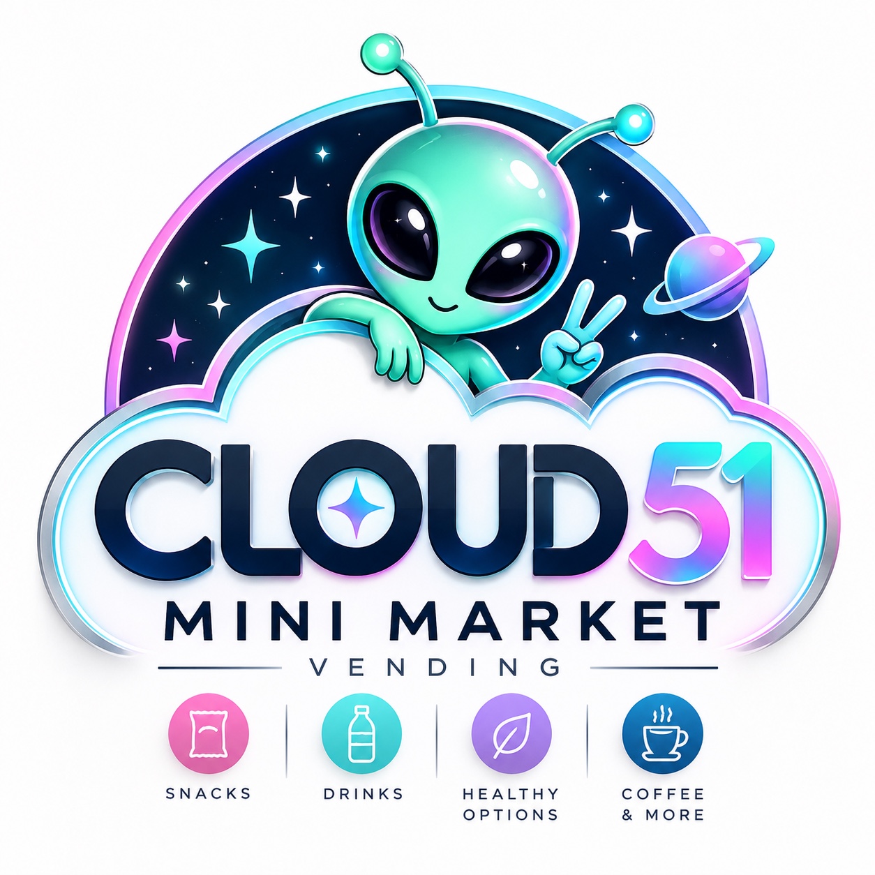 Cloud51 Mini Market Vending alien logo